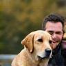 Man and Labrador Retriever